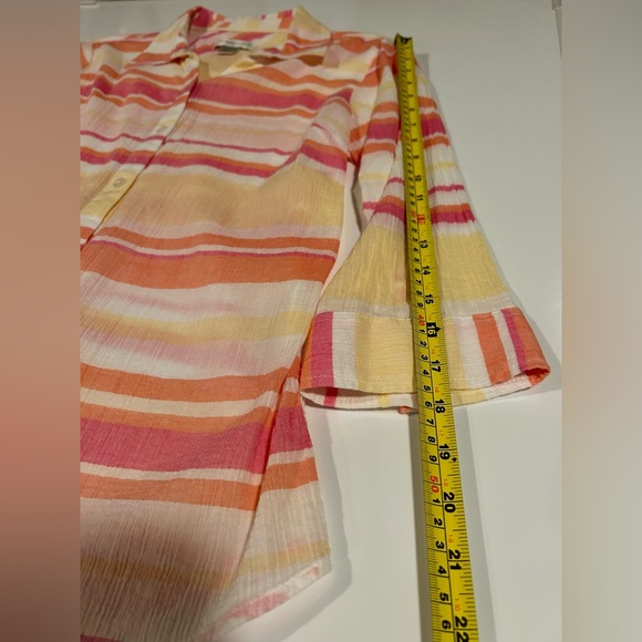 Christopher & Banks Multicolor Striped Button-Up Shirt, Women's M - Picture 10 of 10